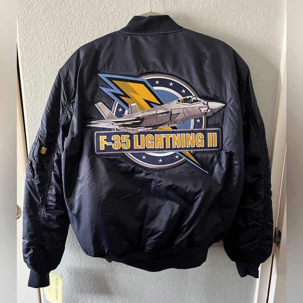 F-35 Lightening II Bomber jacket, Size S, New With Tag